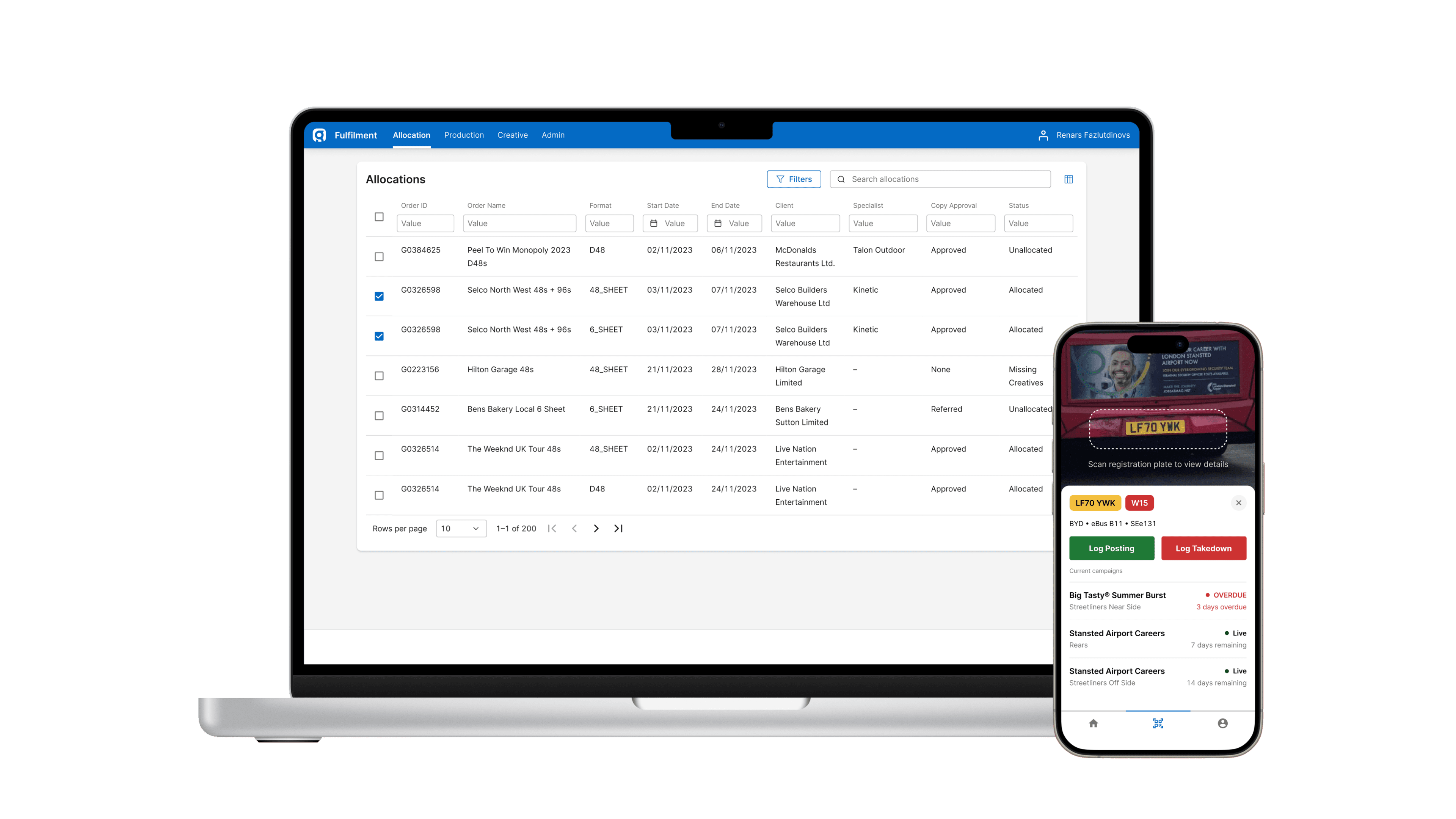 Outdoor Advertising Fulfilment Platform